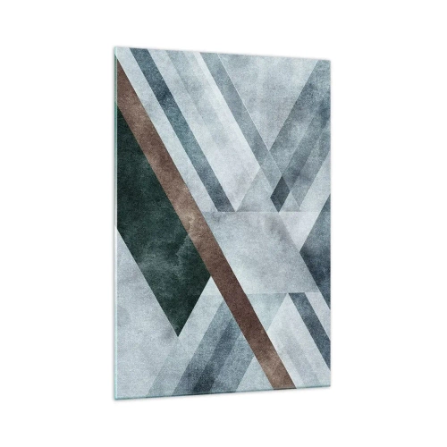 Glastavla - Bild på glas - Sofistikerad elegans i geometri - 70x100 cm