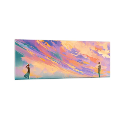 Glastavla - Bild på glas - Dragkraft - 140x50 cm
