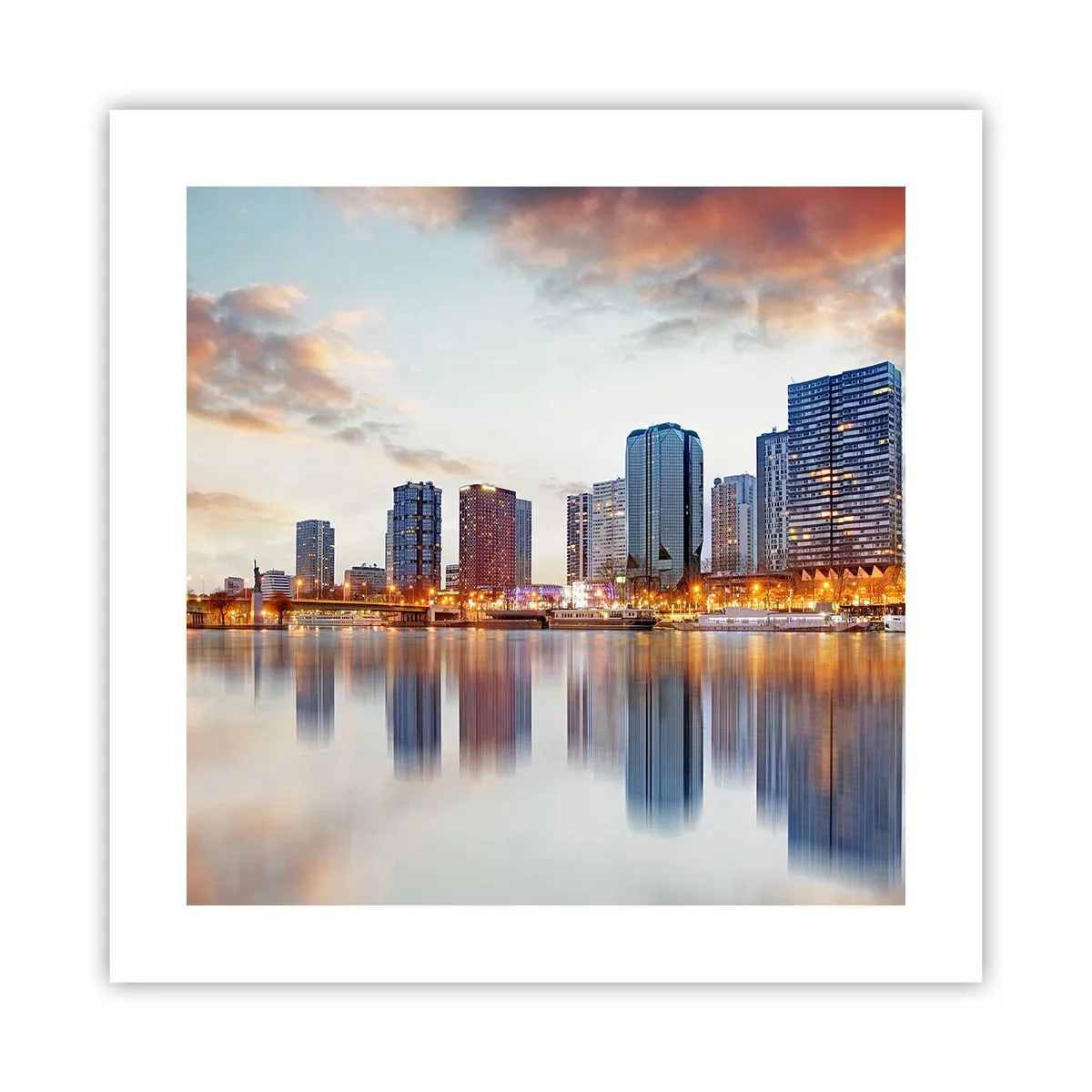 Affisch - Paris monumentala lugn - 40x40 cm