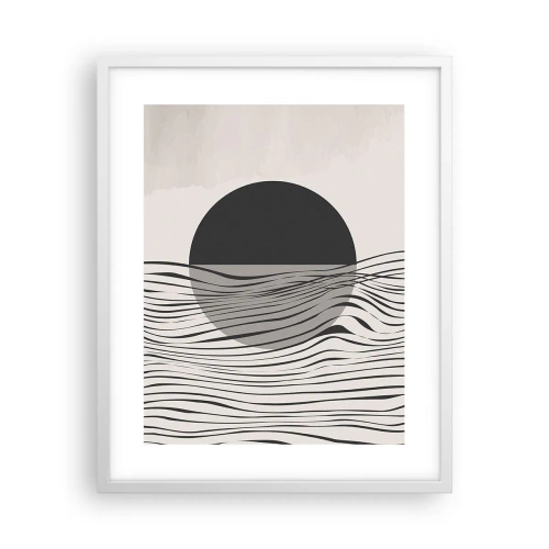 Affisch i vit ram - Halvdan komposition - 40x50 cm