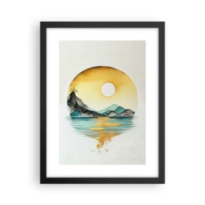 Affisch i svart ram - I en cirkel av skönhet - 30x40 cm