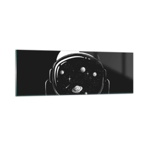 Glastavla - Bild på glas - Fin utsikt - 90x30 cm