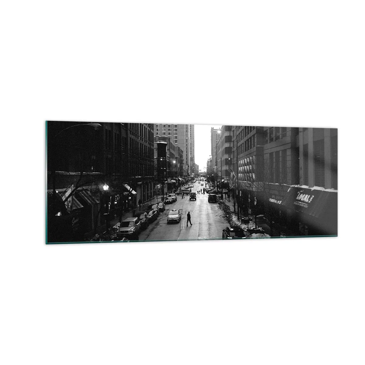 Glastavla - Bild på glas - Nästa dag som varje dag - 140x50 cm