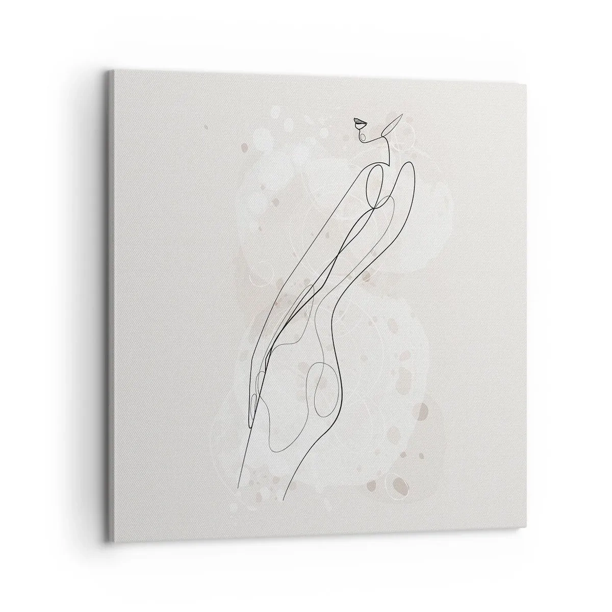 Canvastavla - Bild på duk - Blicken går vilse - 60x60 cm