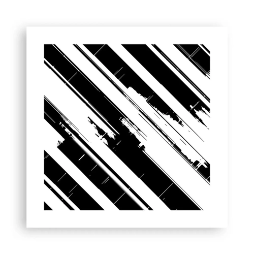 Affisch - Intensiv och dynamisk komposition - 40x40 cm