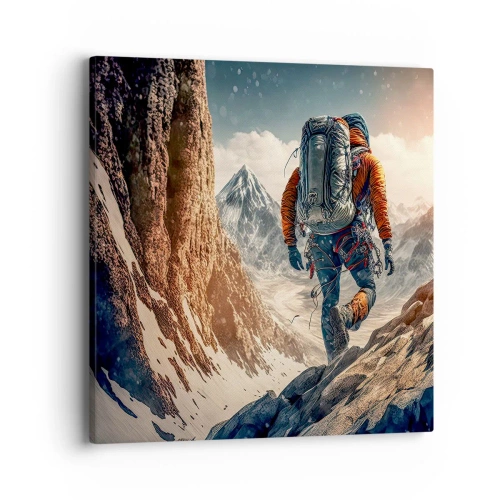 Canvastavla - Bild på duk - Ensam krigare - 40x40 cm