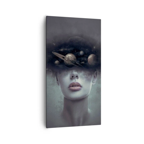 Canvastavla - Bild på duk - Och planeterna blir galna... - 55x100 cm