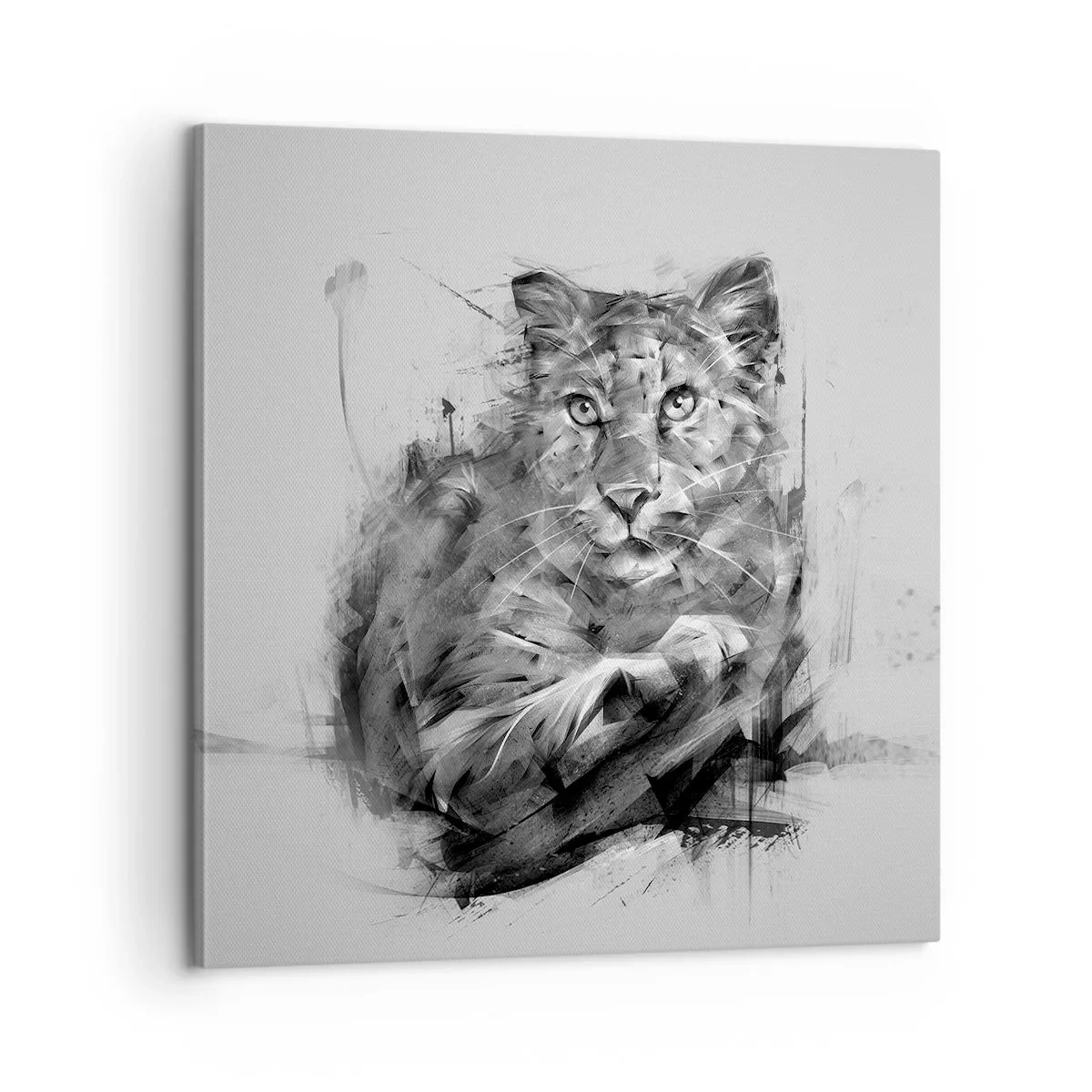 Canvastavla - Bild på duk - Ja, jag lyssnar noga - 60x60 cm