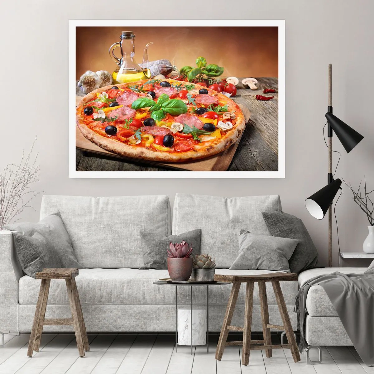 Affisch - Med riktig italiensk smak - 40x30 cm
