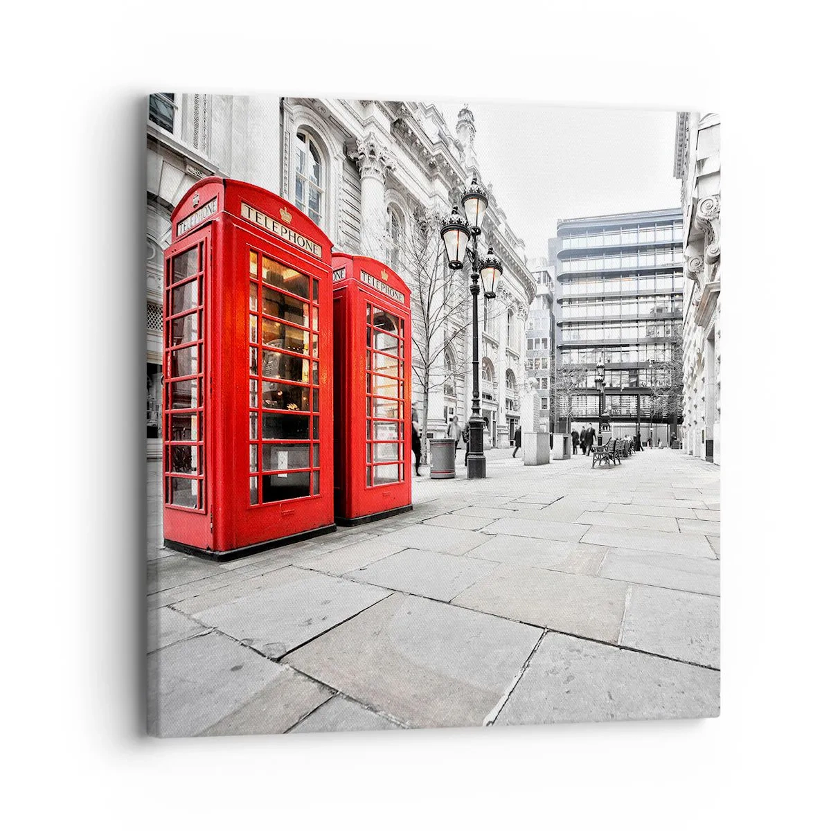Canvastavla - Bild på duk - Welcome to London - 30x30 cm