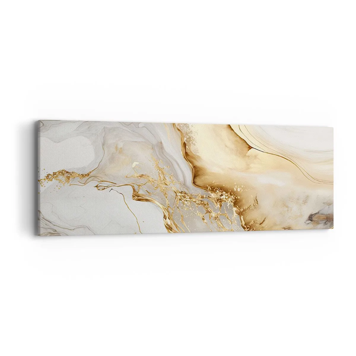 Canvastavla - Bild på duk - Abstraktion: skönhet och godhet - 90x30 cm