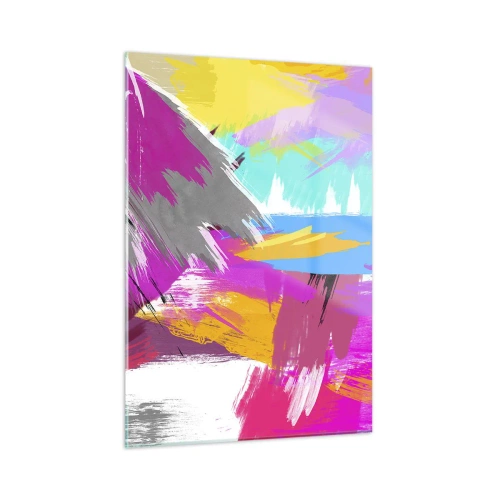 Glastavla - Bild på glas - Stryk, stryk, stryk en gång till - 50x70 cm