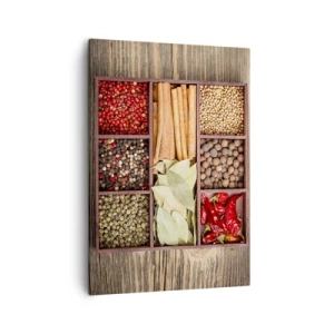 Canvastavla - Bild på duk - Formordning, arombukett - 50x70 cm