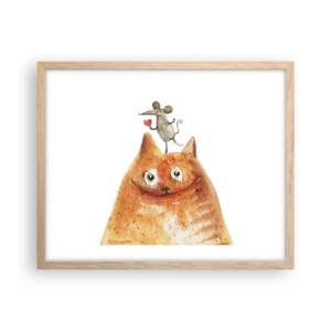 Affisch i ram av ljusek - Kärlekens paradoxer - 50x40 cm