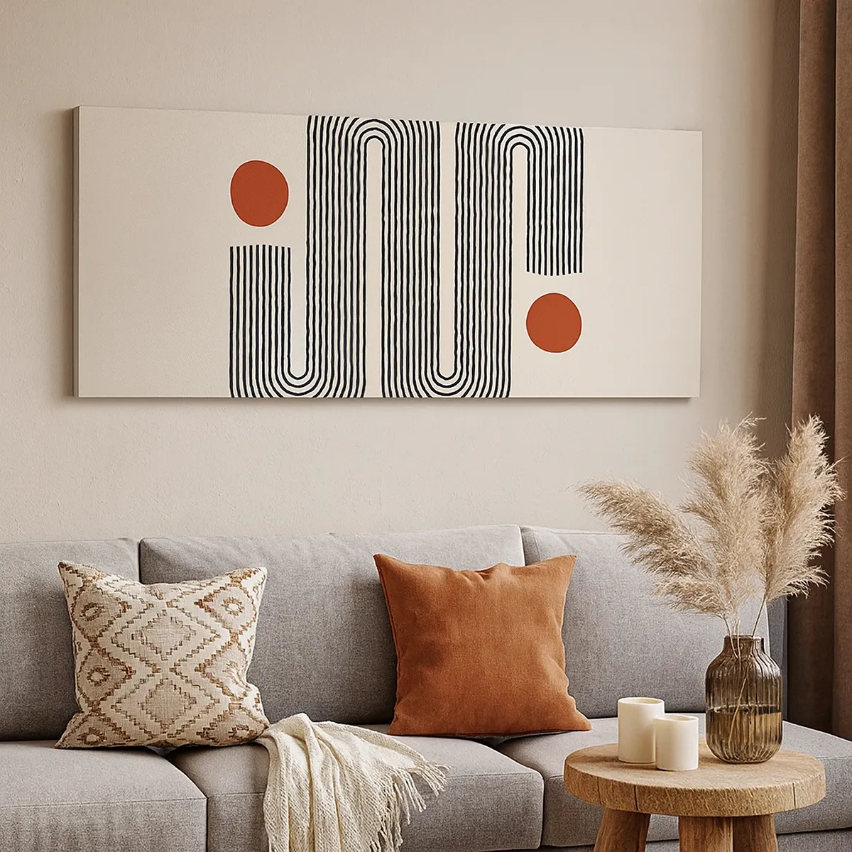 Canvastavla - Bild på duk - från början till slutet - 30x30 cm