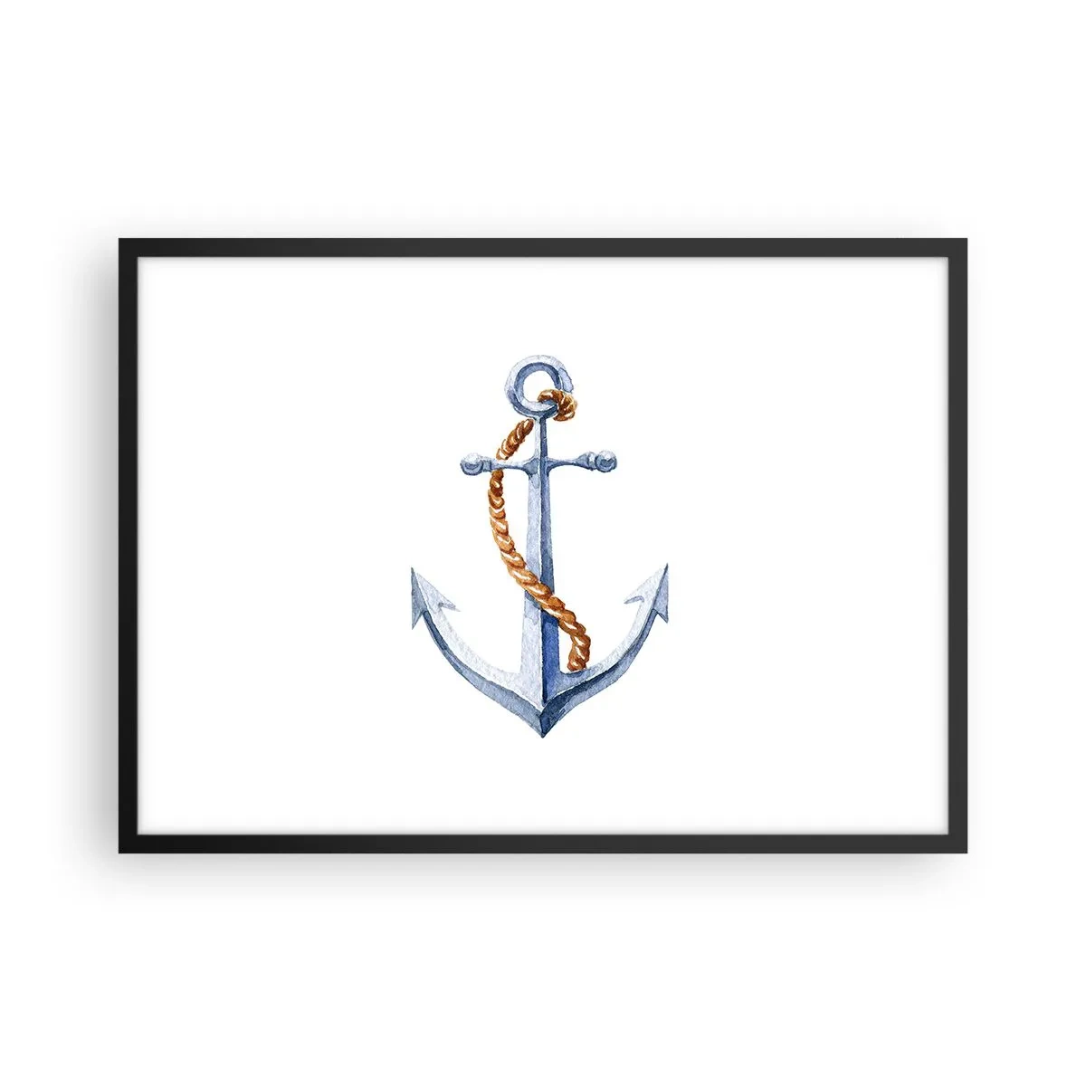 Affisch i svart ram - Heja äventyret! - 70x50 cm