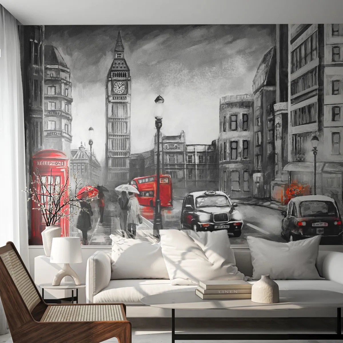 Självhäftande Fototapet Deluxe Sticker - Inte alls en grå stad - London, Stad, Arkitektur - 250x175 cm