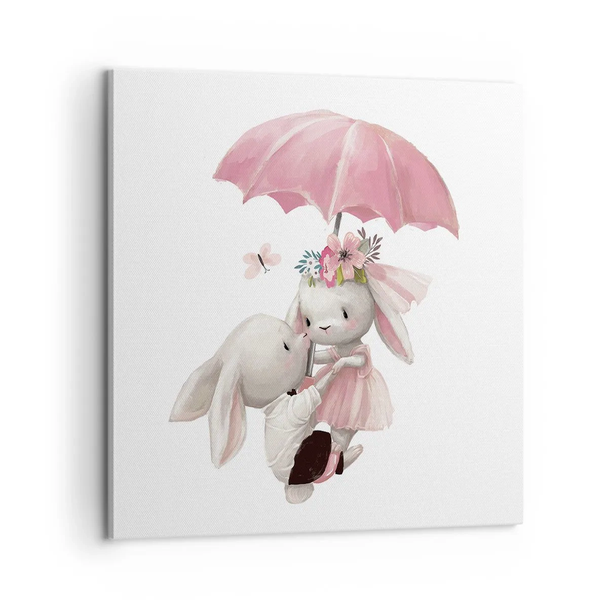 Canvastavla - Bild på duk - Det är just kärlek - 60x60 cm