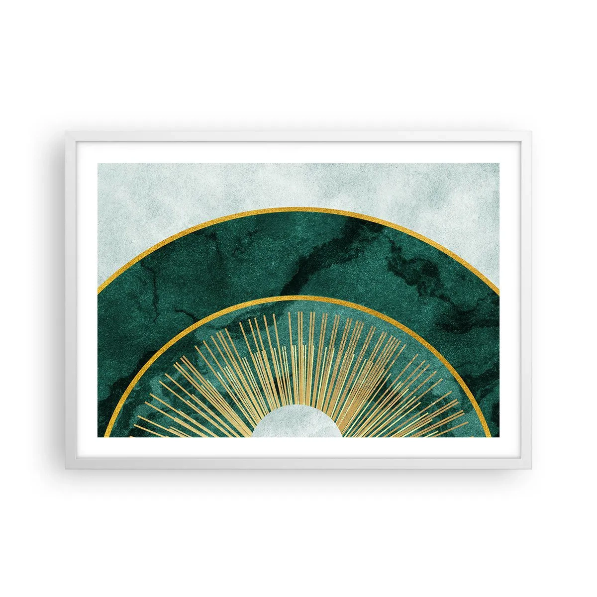 Affisch i vit ram - Ett annorlunda solsystem - 70x50 cm