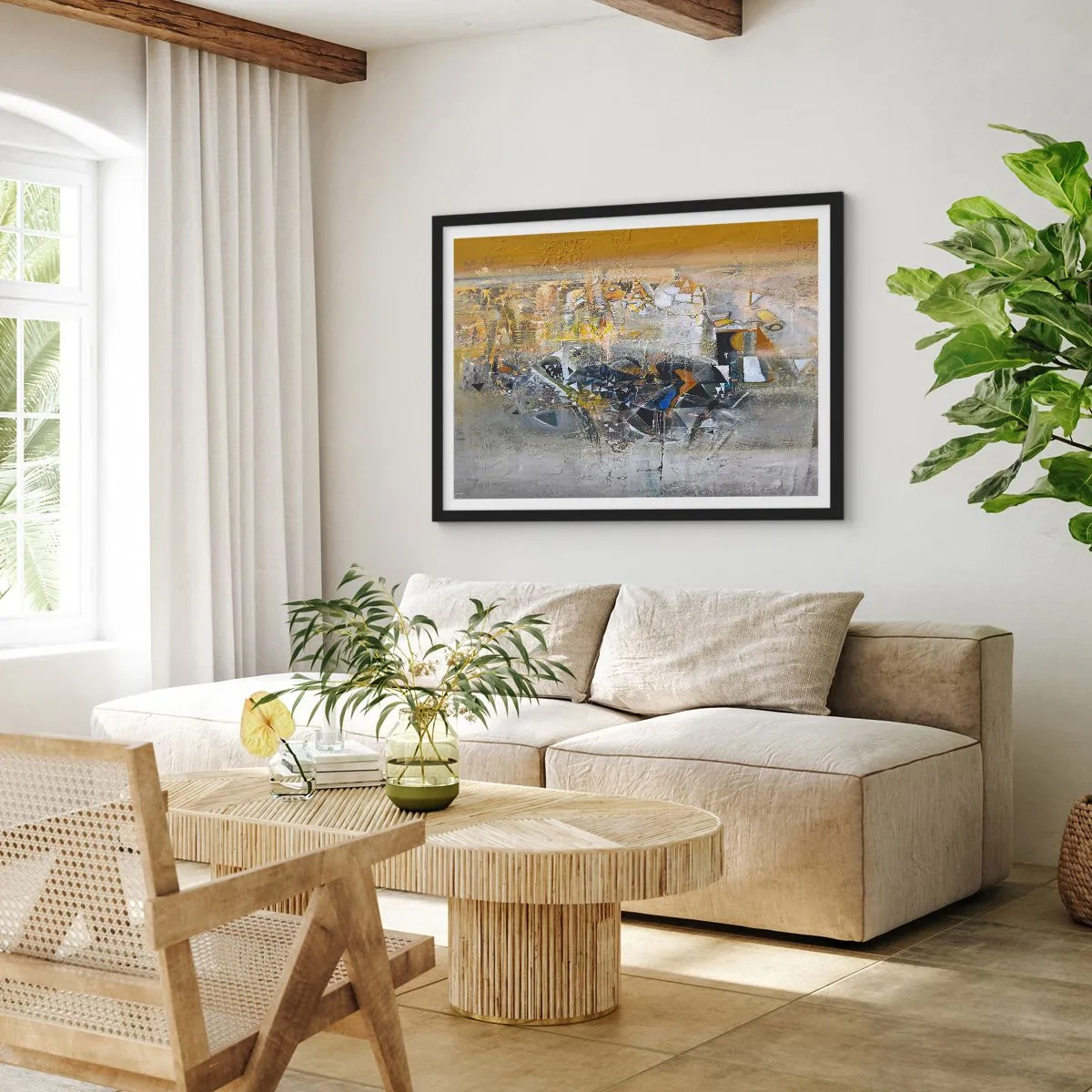 Affisch i svart ram - Allt blir bra - 70x50 cm
