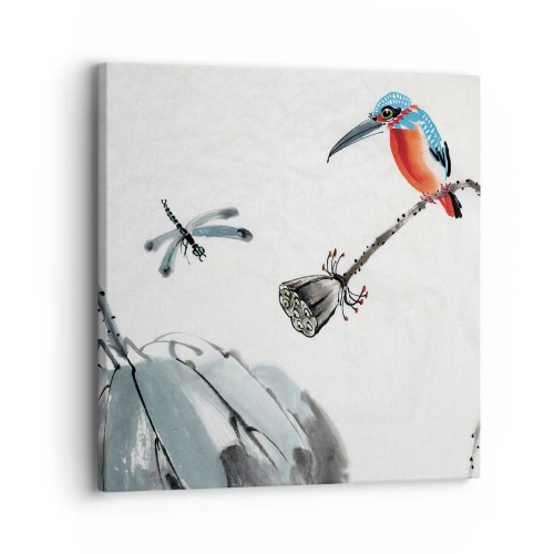 Canvastavla - Bild på duk - Ängens liv - 30x30 cm