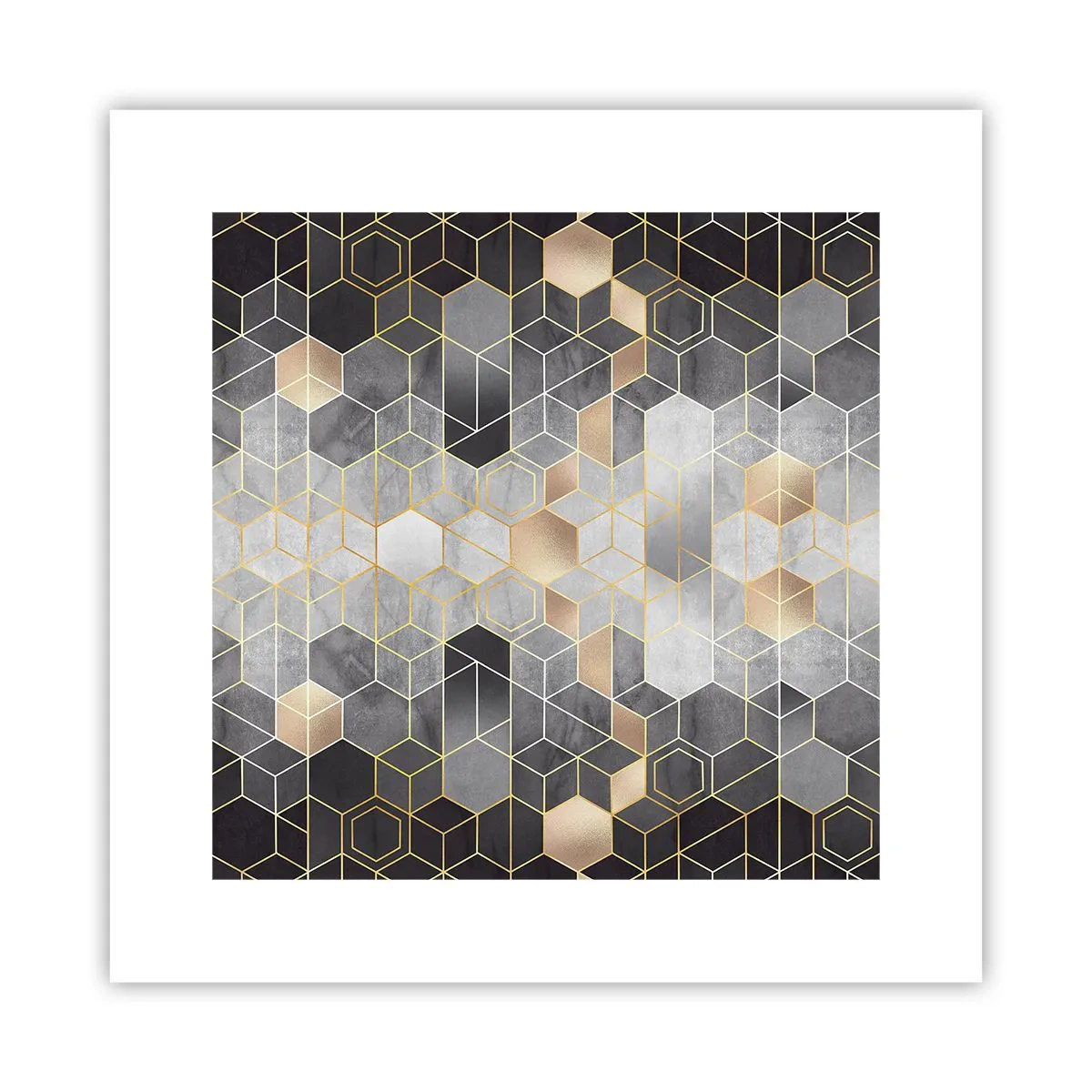 Affisch - Diamantkomposition - 30x30 cm