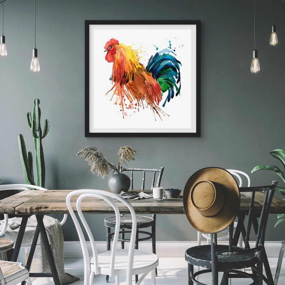 Affisch i svart ram - Kungliga kläder, kunglig stolthet - 60x60 cm