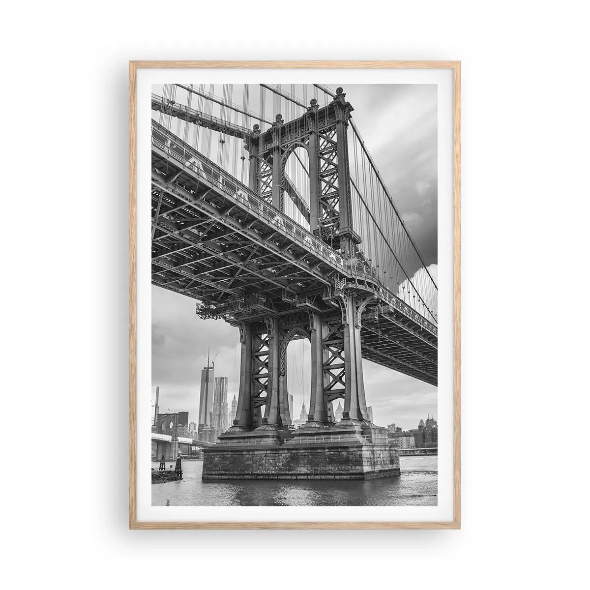 Affisch i ram av ljusek - Till stadens hjärta - 70x100 cm