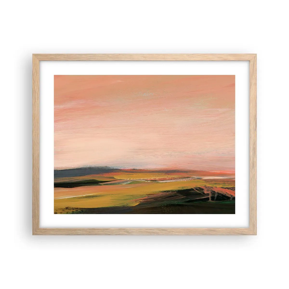 Affisch i ram av ljusek - I rosa - 50x40 cm