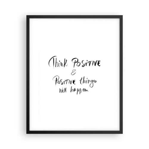 Affisch i svart ram - Hur ska man leva? - 40x50 cm