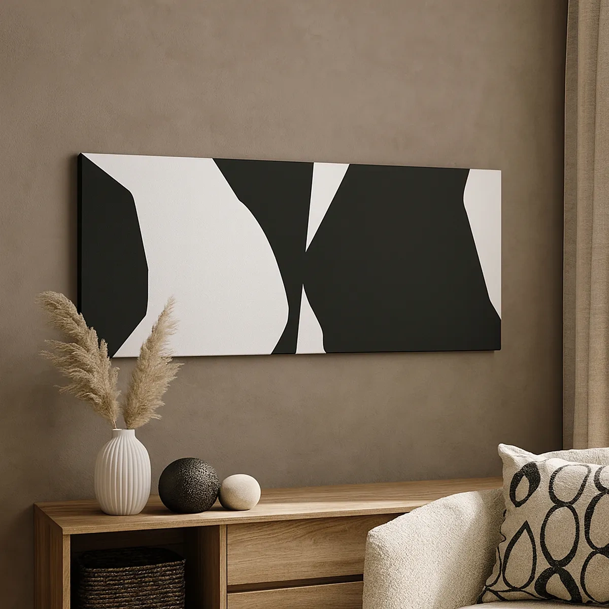 Canvastavla - Bild på duk - Positiv-negativ - 30x30 cm