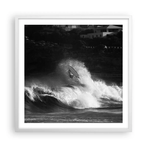 Affisch i vit ram - Utmaning accepterad! - 60x60 cm