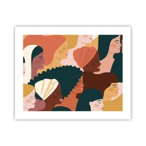 Affisch - Endast kvinnlighet - 50x40 cm