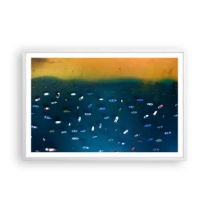 Affisch i vit ram - Ett semesterspel - 91x61 cm