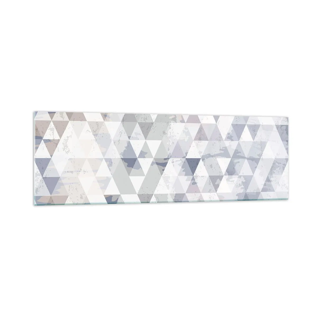 Glastavla - Bild på glas - Trianglar - 160x50 cm