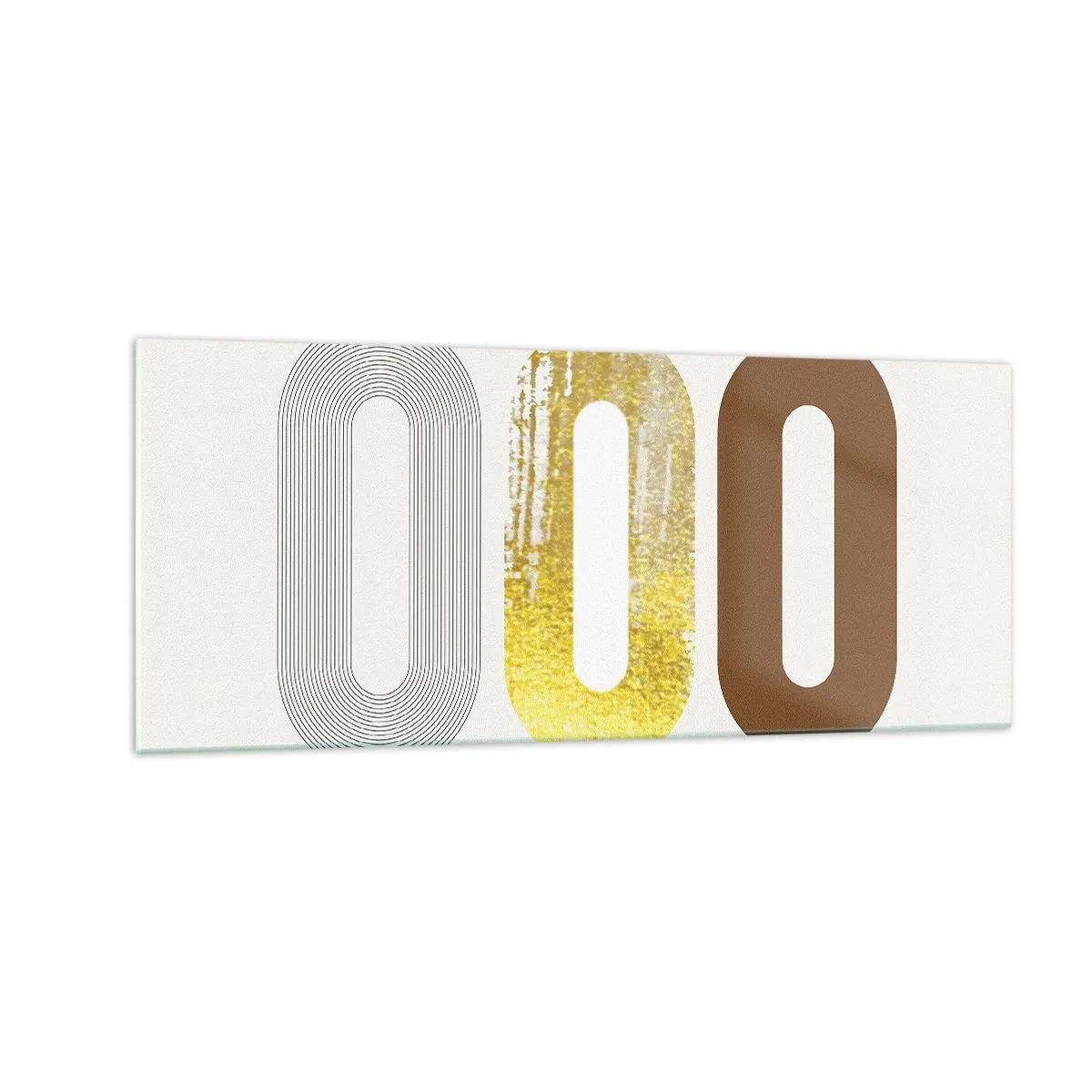 Glastavla - Bild på glas - Ooo! - 100x40 cm