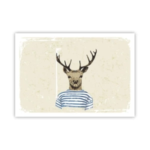 Affisch - Ty jag gillar randiga tröjor! - 100x70 cm