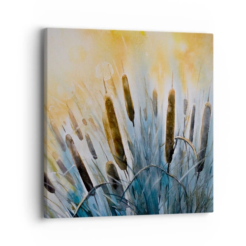 Canvastavla - Bild på duk - Vattnets kyla, solens hetta - 40x40 cm