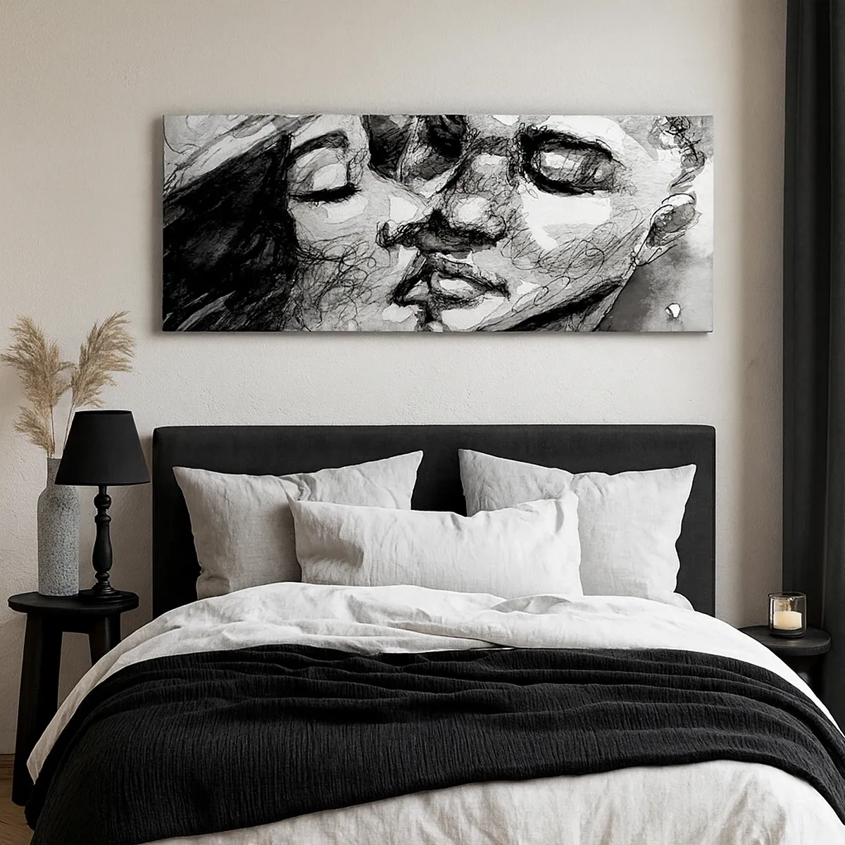 Canvastavla - Bild på duk - Ett ömt ögonblick - 30x30 cm