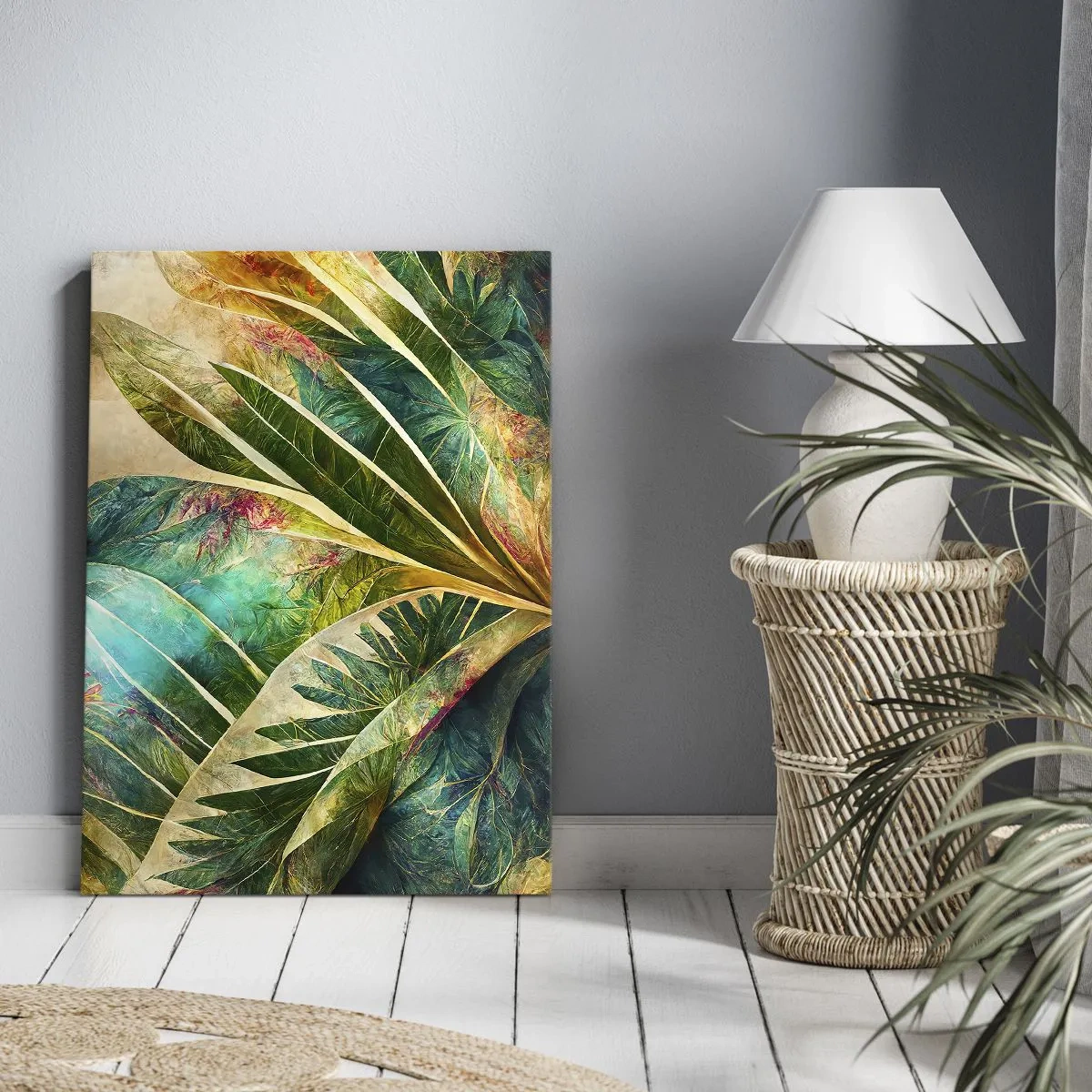 Canvastavla - Bild på duk - Färger i tropikerna - 50x70 cm