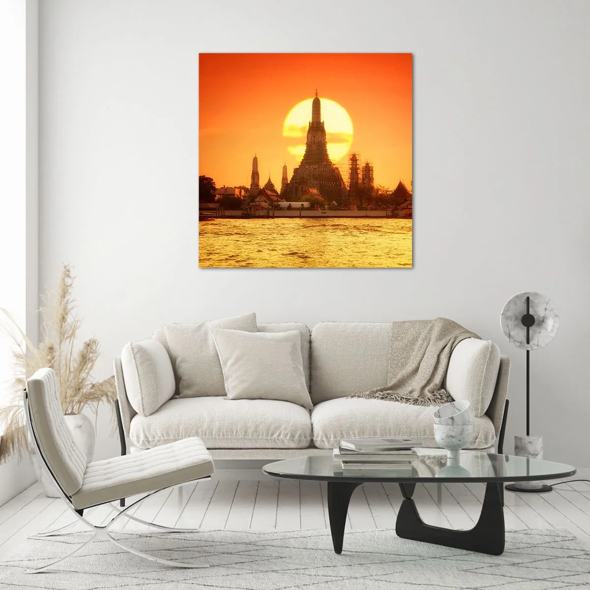 Glastavla - Bild på glas - Mot solen, alltid mot solen - 40x40 cm