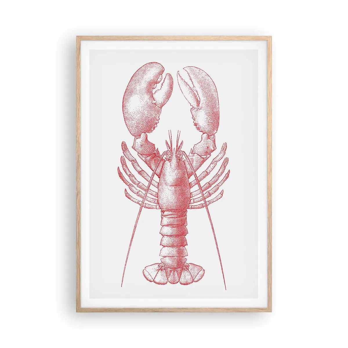Affisch i ram av ljusek - Hummer värdig Homer - 70x100 cm