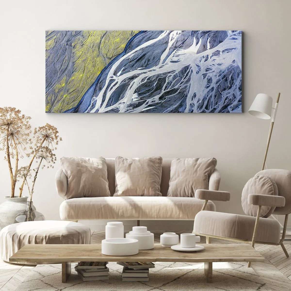 Canvastavla - Bild på duk - Naturens grottmålningar - 100x40 cm