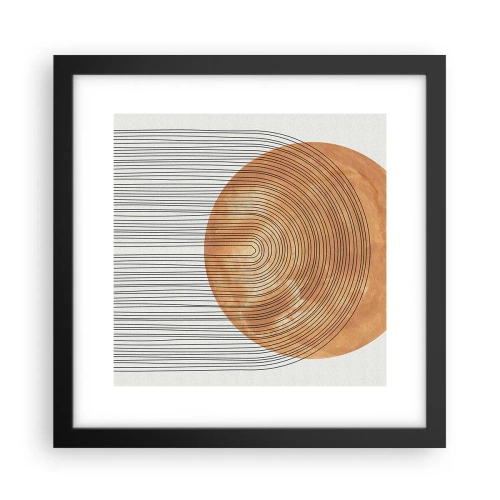 Affisch i svart ram - En solig komposition - 30x30 cm