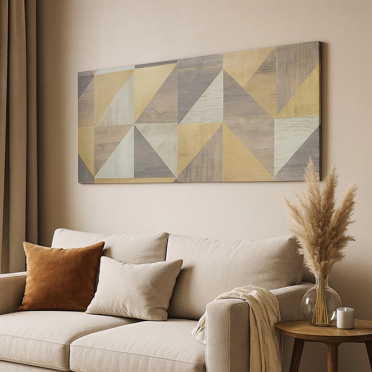 Canvastavla - Bild på duk - Under triangelns vinkel - 30x30 cm