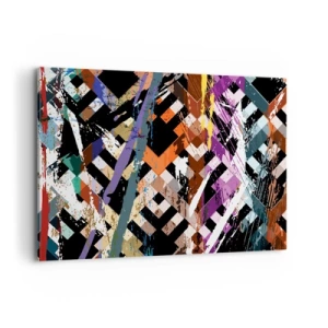 Canvastavla - Bild på duk - Kvadraten - 100x70 cm