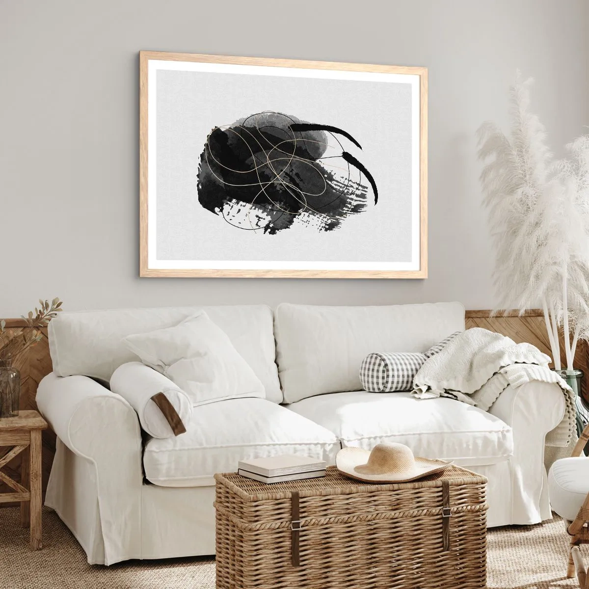 Affisch i ram av ljusek - Uppkommen ur svärta - 50x40 cm