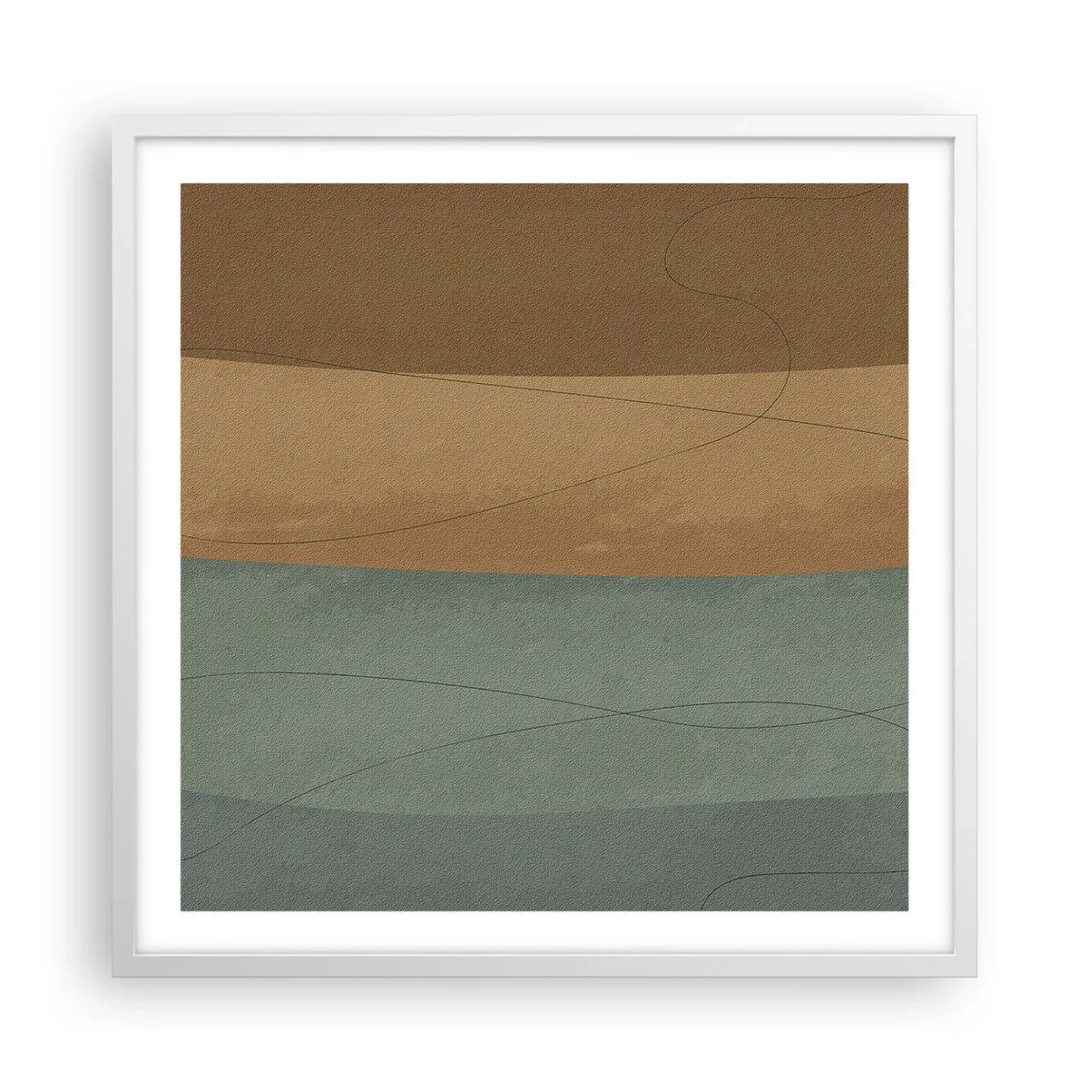 Affisch i vit ram - Horisontell komposition - 60x60 cm