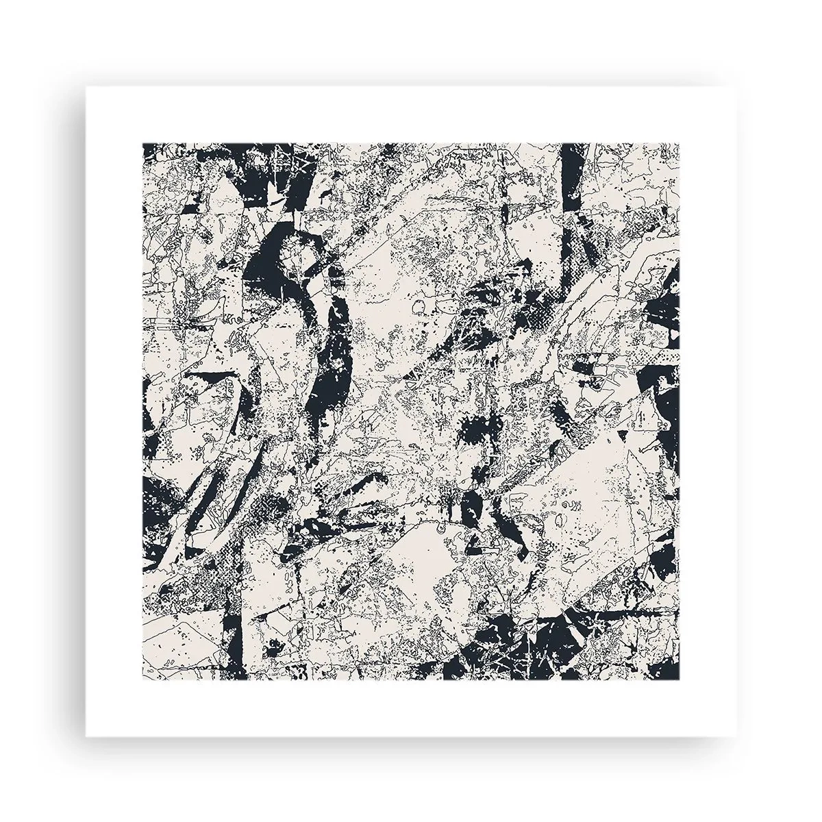 Affisch - Motsatsernas interpenetration - 40x40 cm
