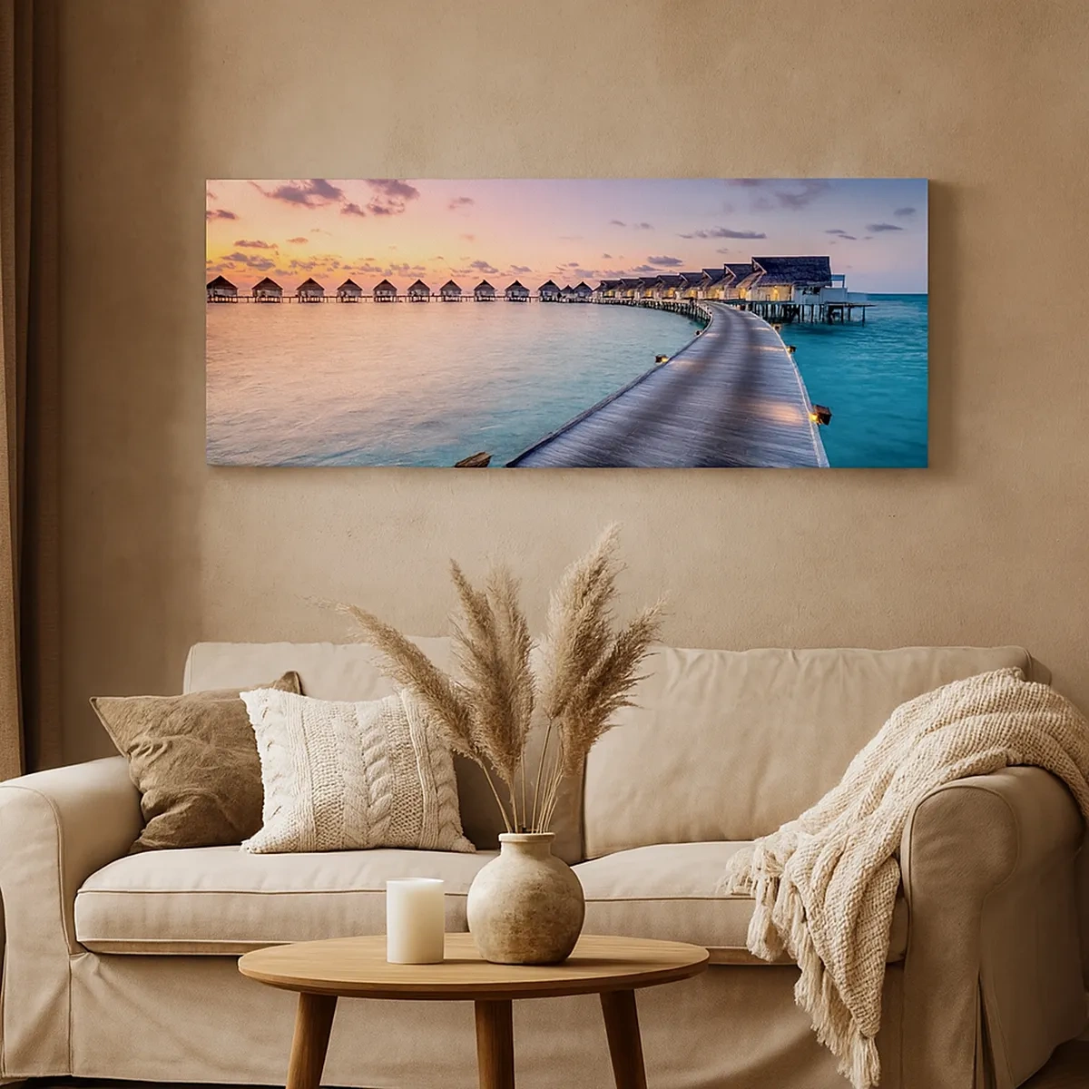 Canvastavla - Bild på duk - Sommarsemester - tillbaka till källorna - 30x30 cm